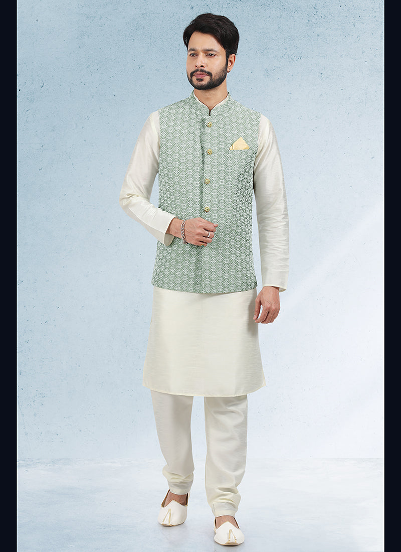 Stylish Wedding banarasi silk Premium Kurta Pajama | Designed to Elevate Your Style for Cultural Events