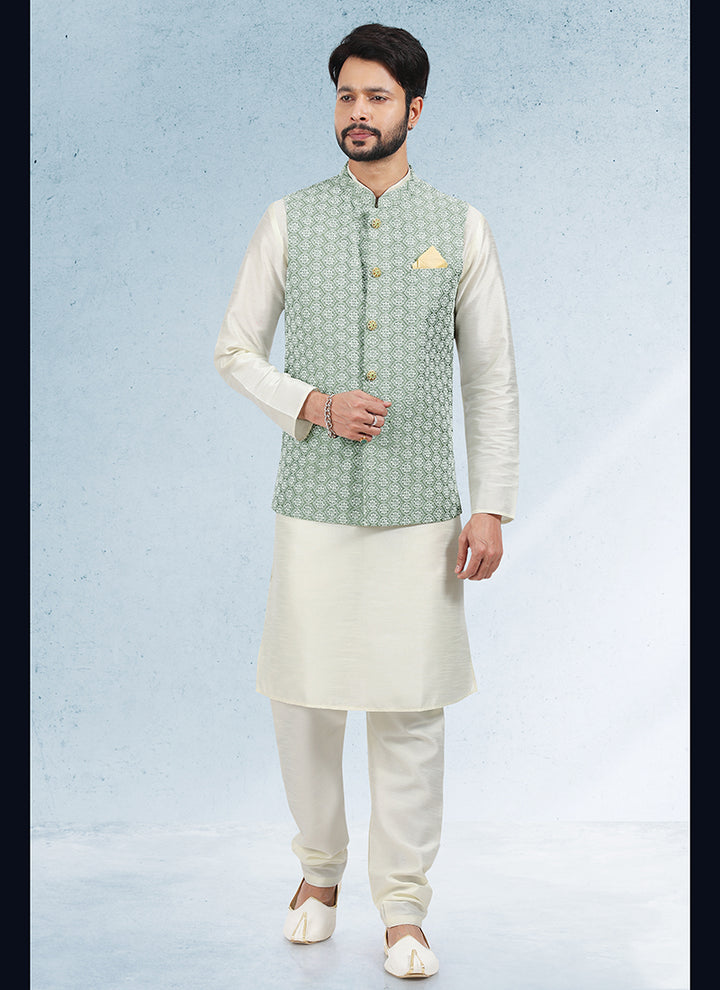 Stylish Wedding banarasi silk Premium Kurta Pajama | Designed to Elevate Your Style for Cultural Events
