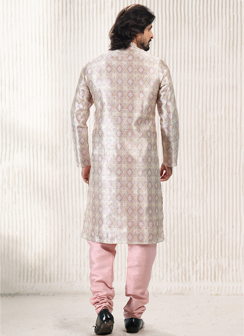 Timeless Elegant banarasi silk Premium Kurta Pajama | Intricately Crafted for Cultural & Festive Excellence