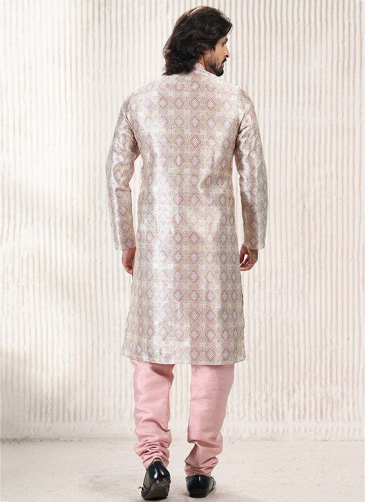 Timeless Elegant banarasi silk Premium Kurta Pajama | Intricately Crafted for Cultural & Festive Excellence