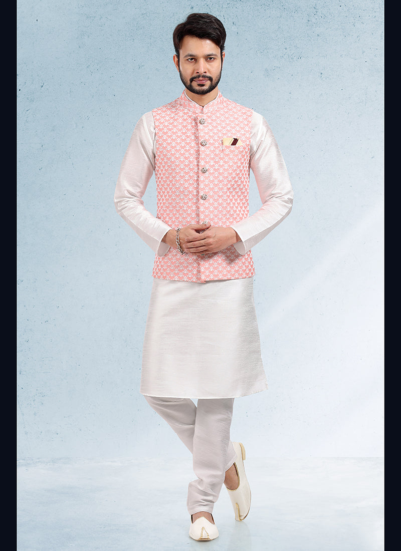 Elite Regal banarasi silk Premium Kurta Pajama | Finely Detailed to Enhance Your Look for Formal Events