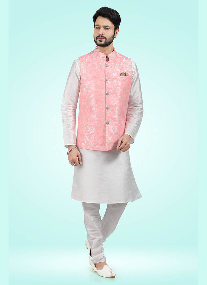 Timeless Elegant banarasi silk Premium Kurta Pajama | Designed for Those Who Appreciate True Craftsmanship