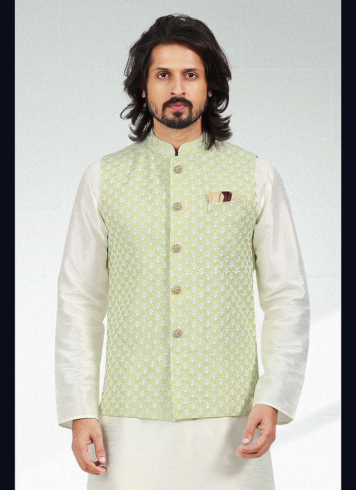 Elite Regal banarasi silk Premium Kurta Pajama | Finely Detailed to Enhance Your Look for Formal Events