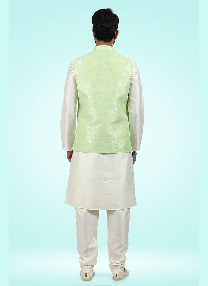 Timeless Elegant banarasi silk Premium Kurta Pajama | Designed for Those Who Appreciate True Craftsmanship