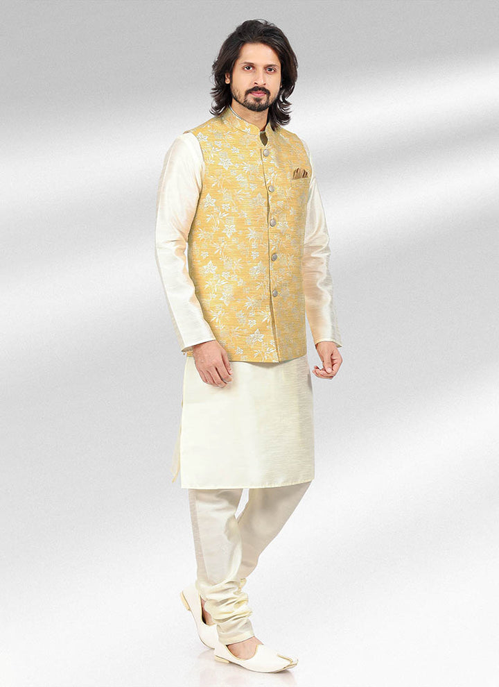 Timeless Elegant banarasi silk Premium Kurta Pajama | Designed for Those Who Appreciate True Craftsmanship