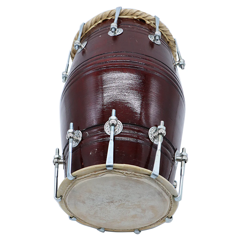 Dholki with Nut Bolt Assembly |Superior Skin (Pudi) and Materials