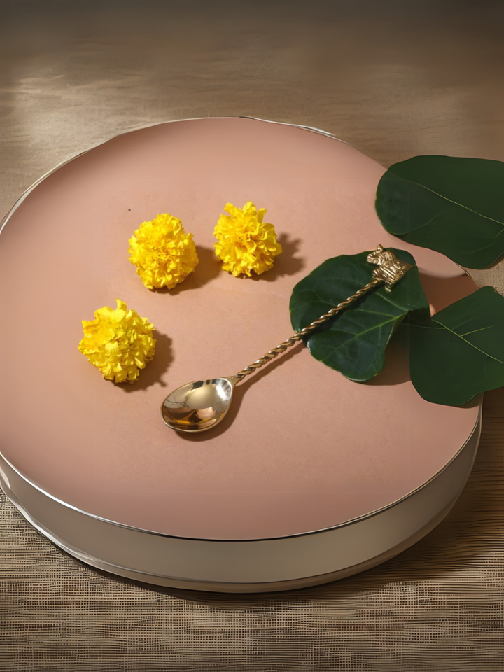 Lavanyam | Intricate Royal Brass Elephant Spoons Collection