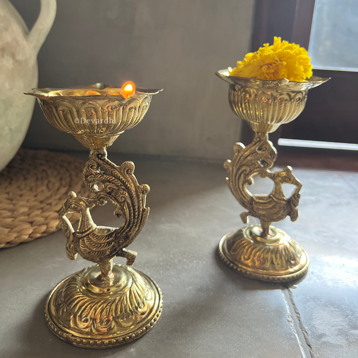Arpan Dipak | Traditional Brass Oil Lamp for Pooja Rituals