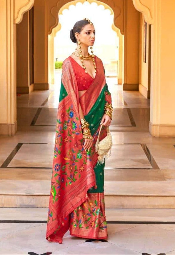 Luxurious Super PV Silk Saree | Printed Designer Saree