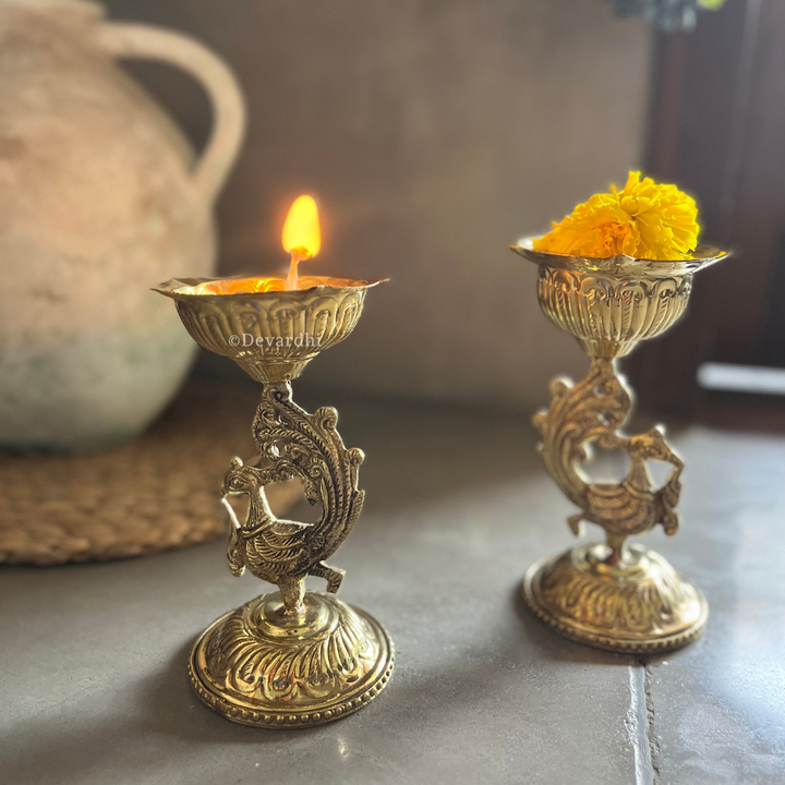 Arpan Dipak | Traditional Brass Oil Lamp for Pooja Rituals