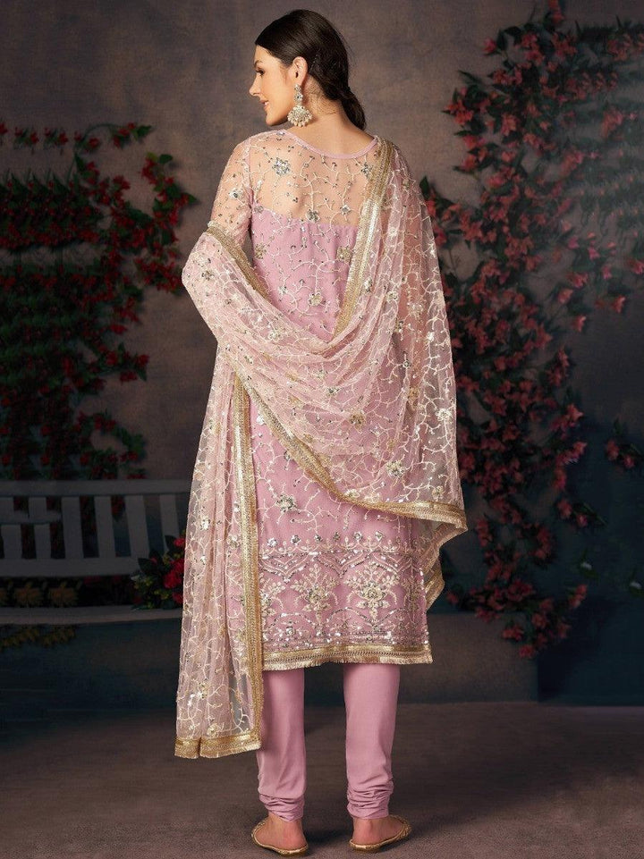 Lovely Light Lavender Thread | Embroidery Readymade Salwaar Kameez Signature Design