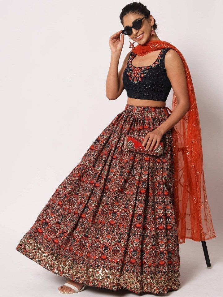 Prodigious Multi-Color Digital Printed | Art Silk Lehenga Choli Edition