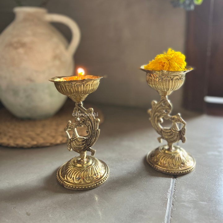 Arpan Dipak | Traditional Brass Oil Lamp for Pooja Rituals