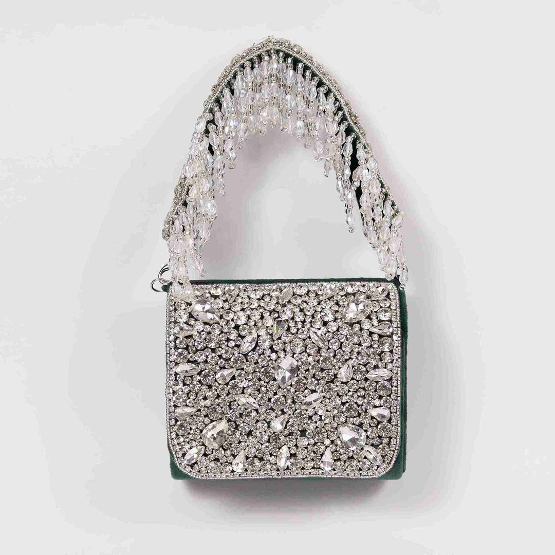 Grace Mini Handbag | Embroidered Handle Luxury Accessory