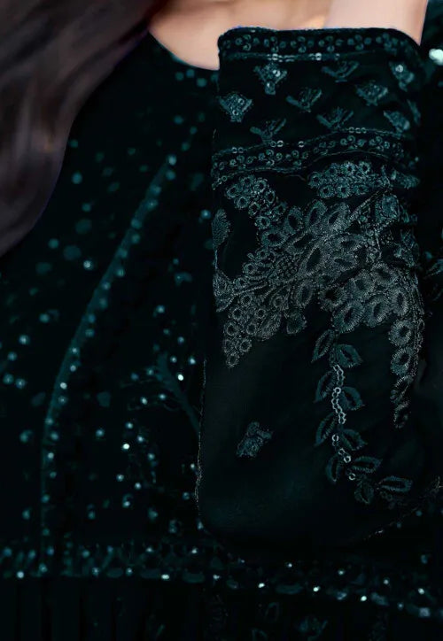 Designer Georgette Anarkali Suit | Heavy Embroidery with Dupatta
