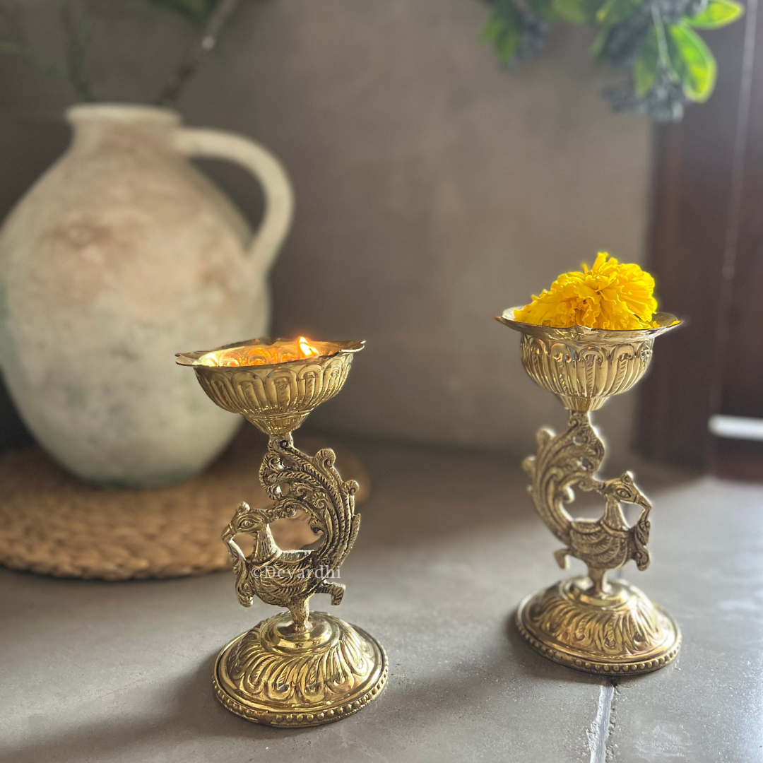 Arpan Dipak | Traditional Brass Oil Lamp for Pooja Rituals
