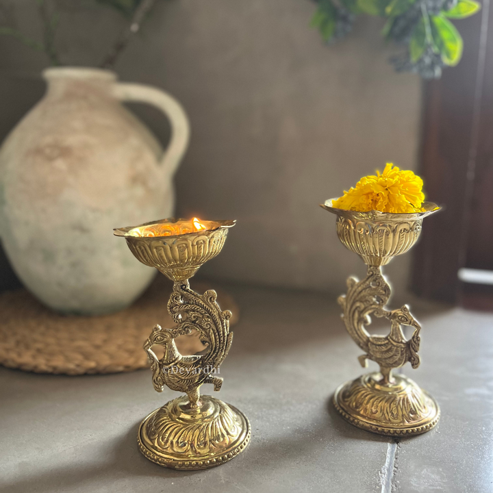 Arpan Dipak | Traditional Brass Oil Lamp for Pooja Rituals