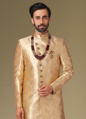 Modern Gold  Indowestern Dress | Perfect Party Wear with a Traditional Touch