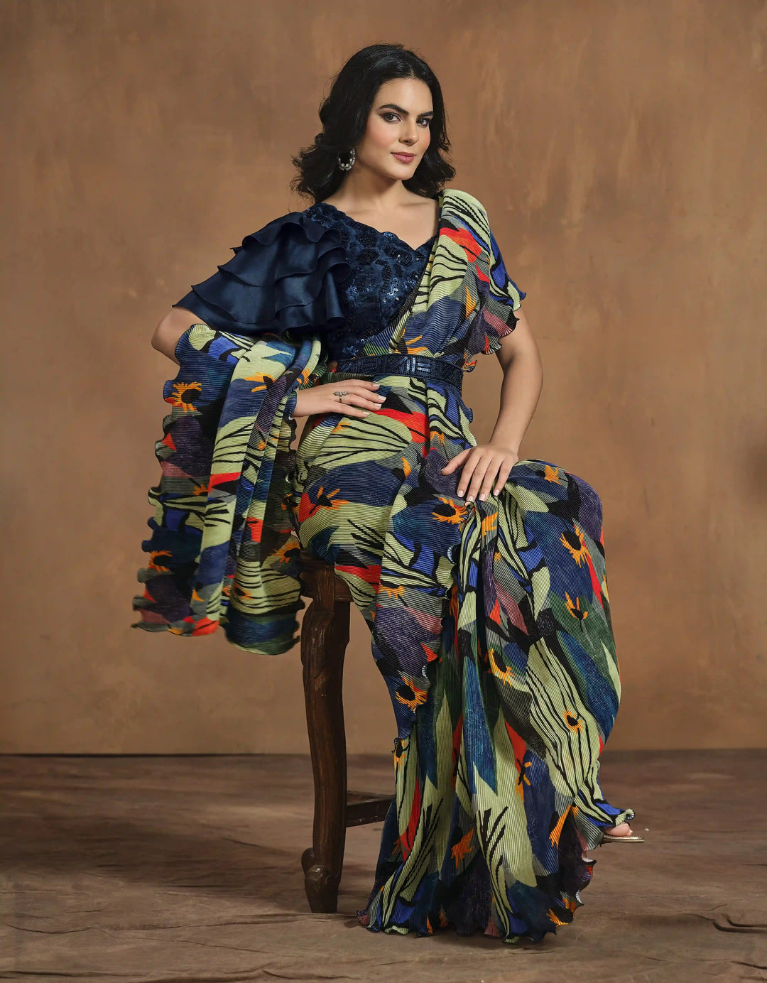 Eye-Catching Pista Green Silk Saree with Premium Work Design