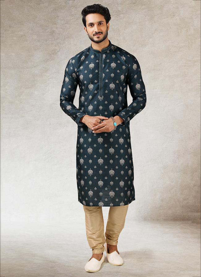 Elite Regal art silk Premium Kurta Pajama | A Must-Have for Exclusive Festive Wardrobes