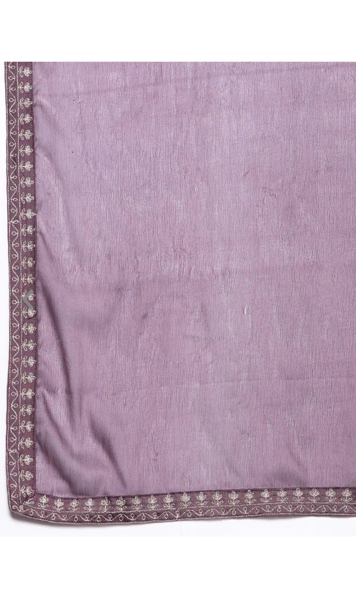 Sophisticated Viscose Chanderi Ensemble | Thread Work with Airy Dupatta