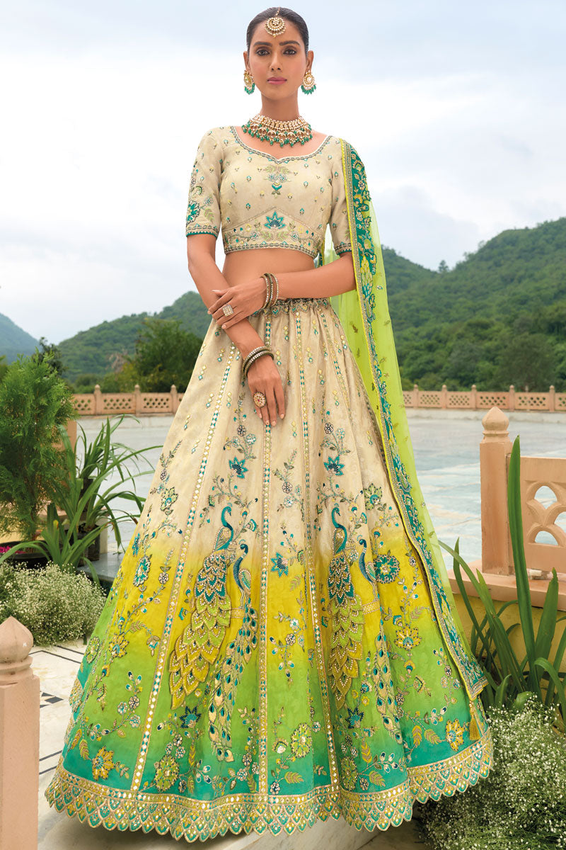 Designer Lehenga Choli | Heavy Thread Embroidery & Sequins Work