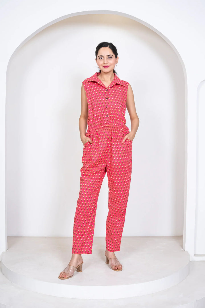 Red & Yellow Holiday Jumpsuit Sets - Mommy & Me Matching Outfits