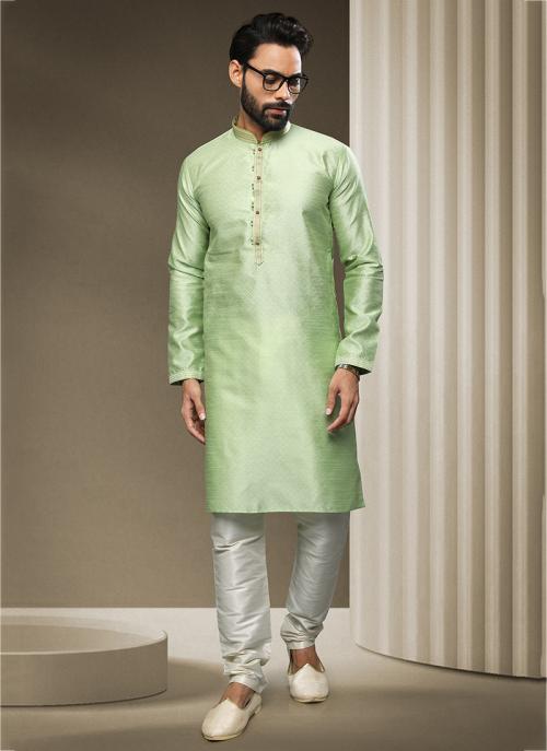 Brocade Silk Jacquard Kurta Pajama | Traditional Wear for Festive Occasions
