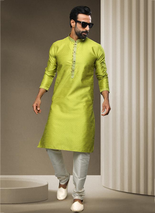 Brocade Silk Jacquard Kurta Pajama | Traditional Wear for Festive Occasions
