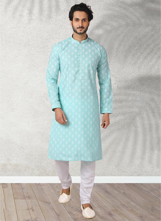 Cotton Kurta Pajama | Stylish Printed Design for Festive & Casual Wear
