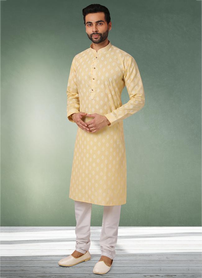 Cotton Kurta Pajama | Stylish Printed Design for Festive & Casual Wear