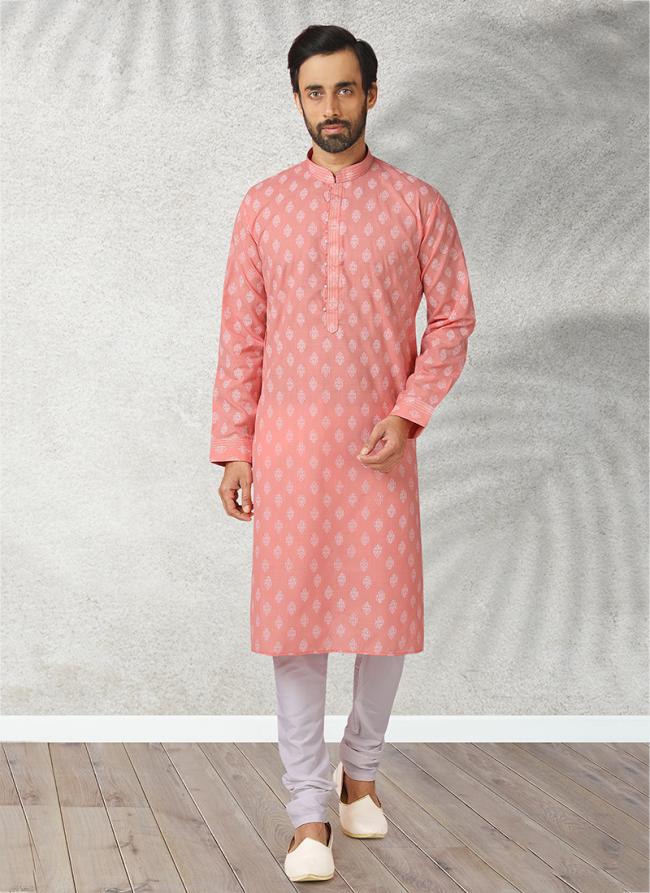 Cotton Kurta Pajama | Stylish Printed Design for Festive & Casual Wear