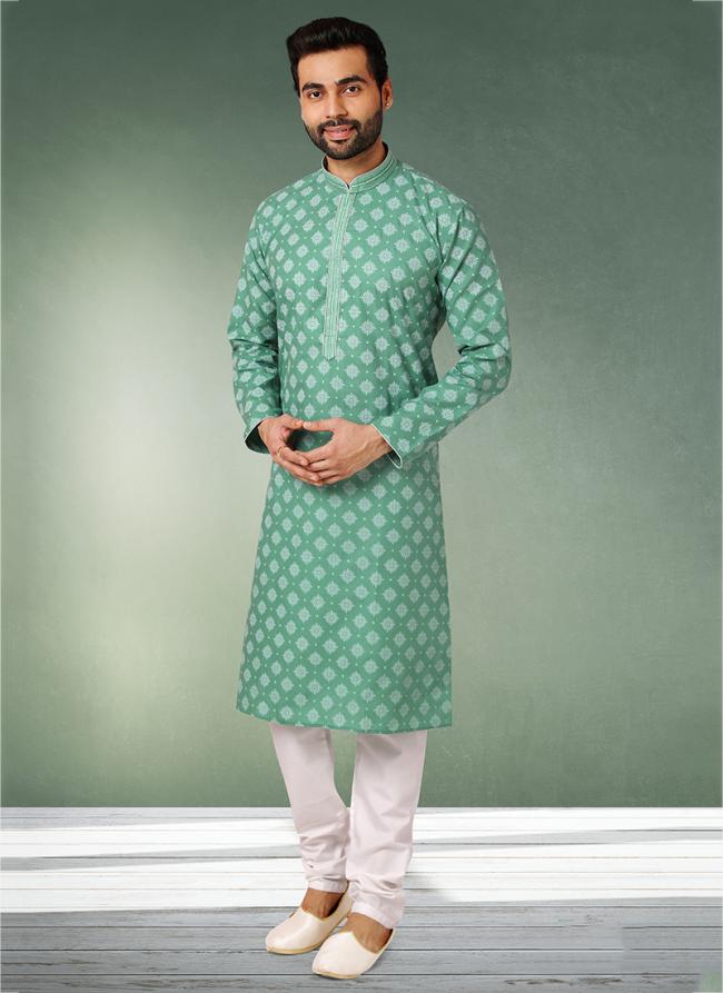 Cotton Kurta Pajama | Stylish Printed Design for Festive & Casual Wear