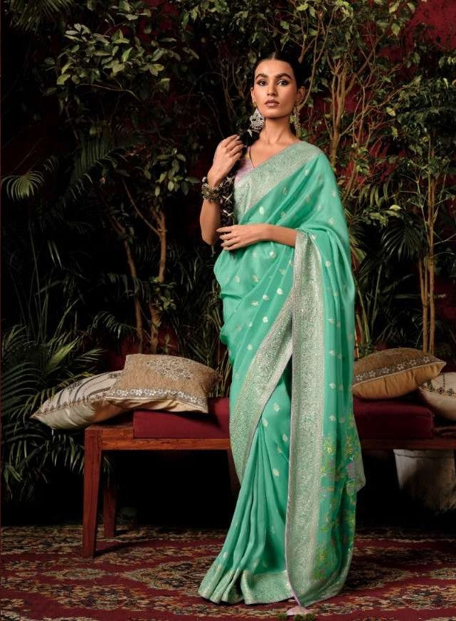 Luxury Viscose Silk Saree | Traditional Zari Weaving Saree