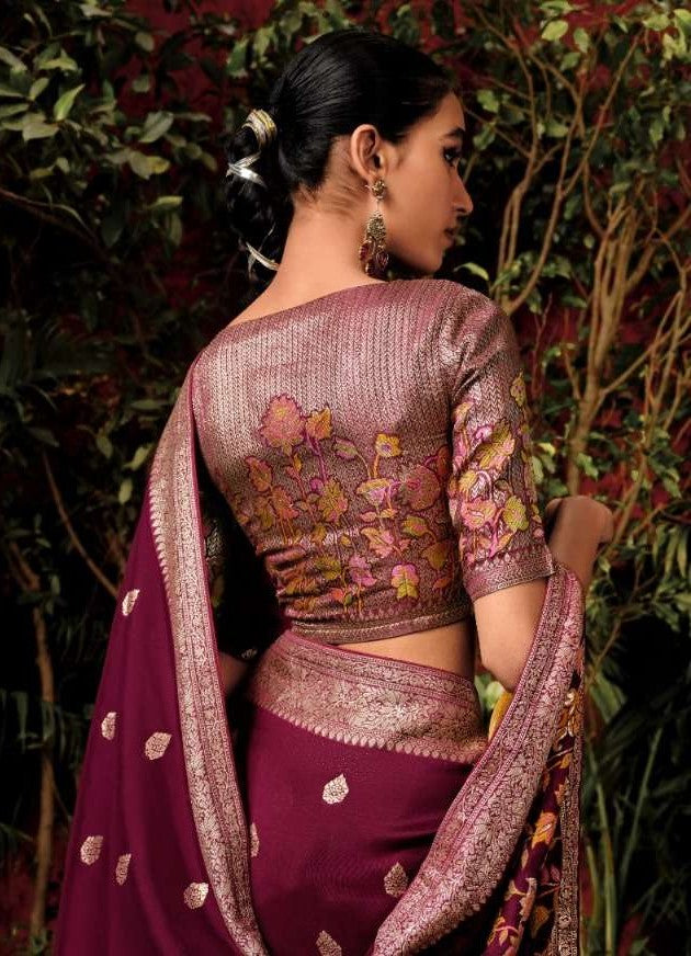Luxury Viscose Silk Saree | Traditional Zari Weaving Saree