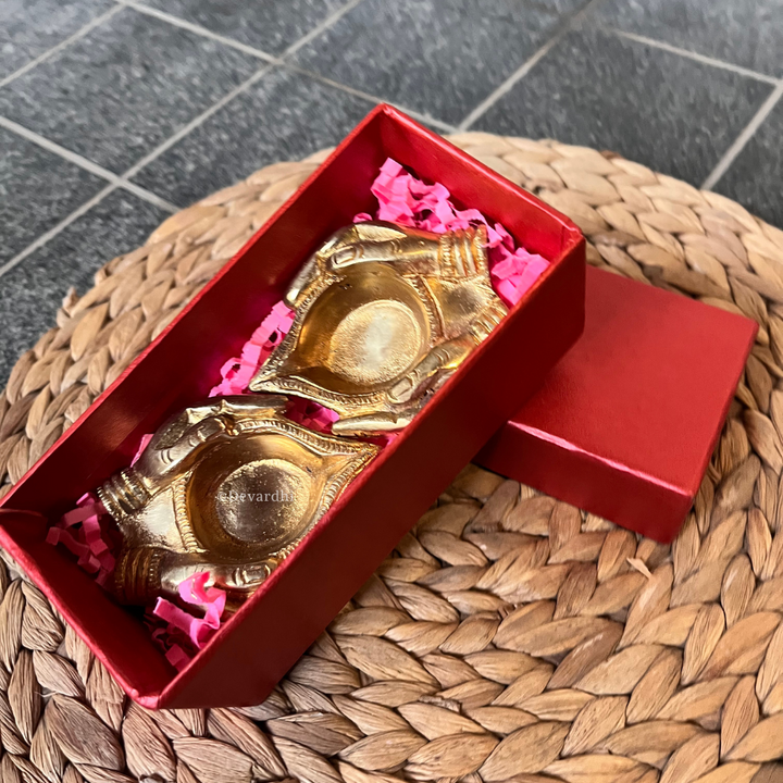 Bhakti Deepak Set 2 Pcs | Pooja Items Gift for Diwali & Celebrations