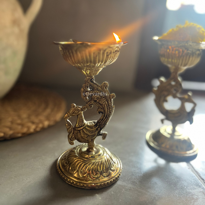 Arpan Dipak | Traditional Brass Oil Lamp for Pooja Rituals