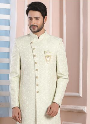 Stylish Pista Green Indowestern Suit | Stylish Attire for Grand Celebrations