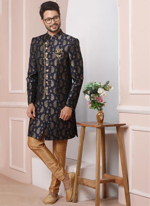 Stylish Navy  Indo Western Outfit | Fusion of Tradition & Modern Elegance