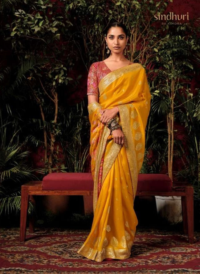 Luxury Viscose Silk Saree | Traditional Zari Weaving Saree
