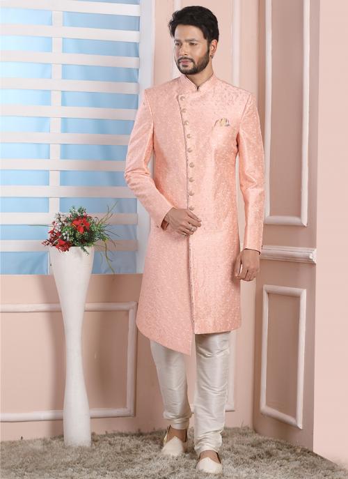 Exquisite Pink  Indo Western Suit | Regal Attire for Weddings & Events