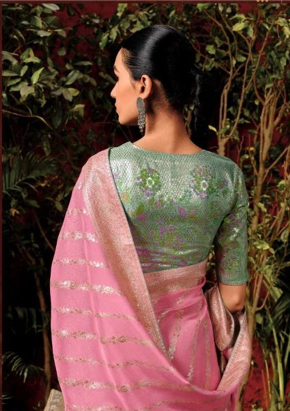 Luxury Viscose Silk Saree | Traditional Zari Weaving Saree