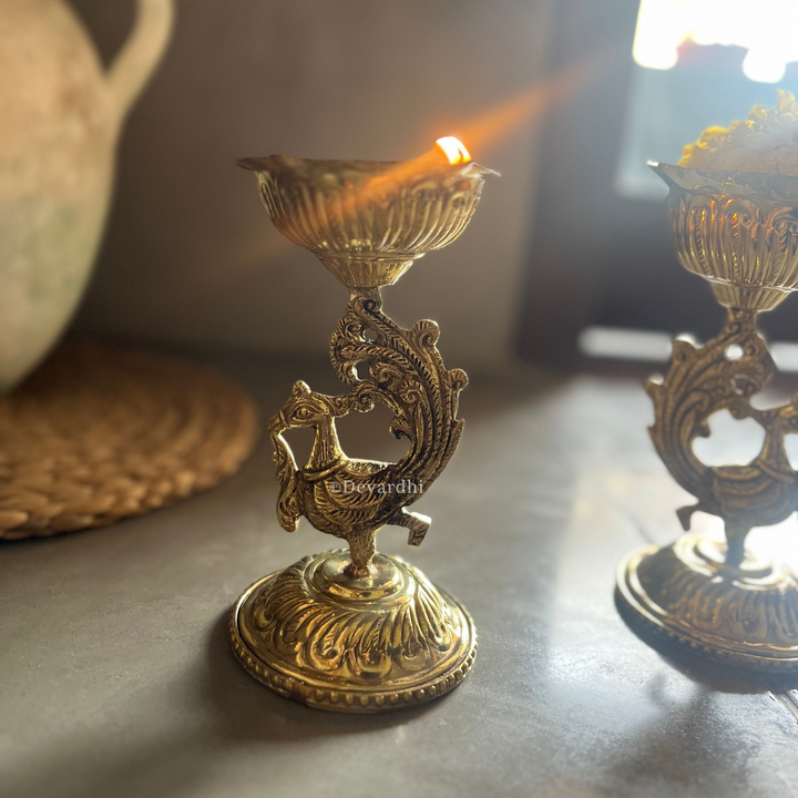 Arpan Dipak | Traditional Brass Oil Lamp for Pooja Rituals