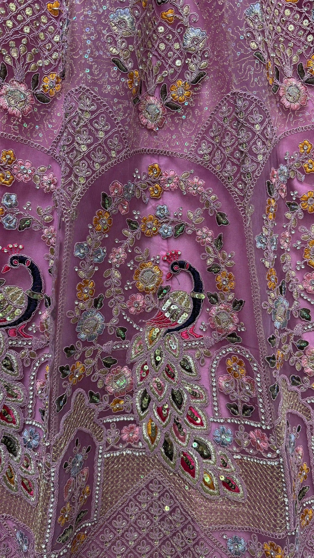 Fabulous Pink Sequins Work Net | Wedding Wear Lehenga Choli With Dupatta Fashionable
