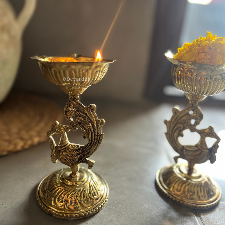Arpan Dipak | Traditional Brass Oil Lamp for Pooja Rituals