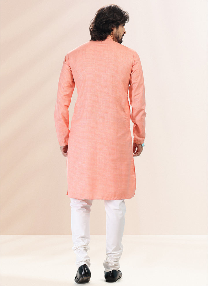 Men's Cotton Linen Pin tux Kurta Pajama | Traditional Wear for Festivals