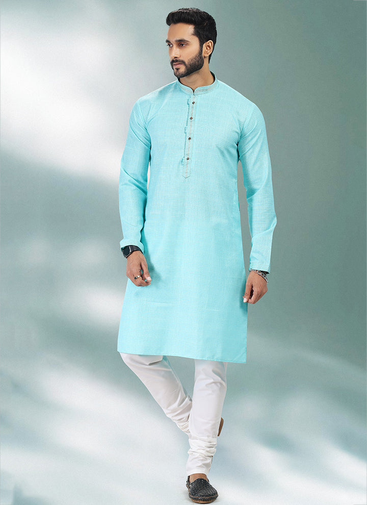 Men's Cotton Linen Pin tux Kurta Pajama | Traditional Wear for Festivals