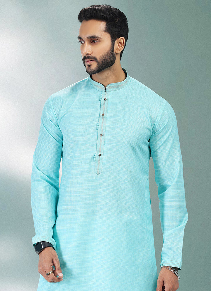 Men's Cotton Linen Pin tux Kurta Pajama | Traditional Wear for Festivals