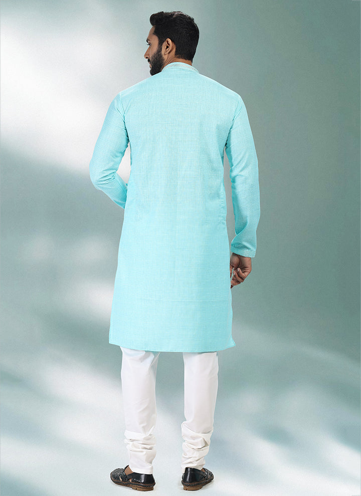 Men's Cotton Linen Pin tux Kurta Pajama | Traditional Wear for Festivals