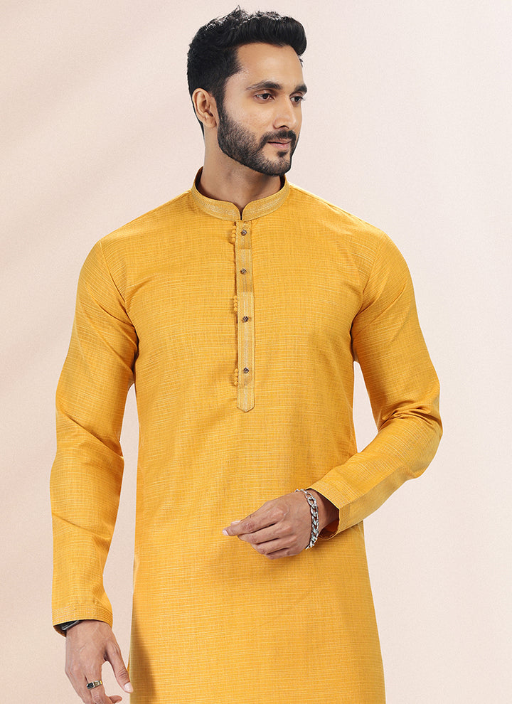 Men's Cotton Linen Pin tux Kurta Pajama | Traditional Wear for Festivals